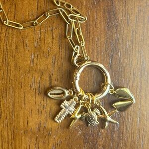 Charm Circle Ring Necklace
